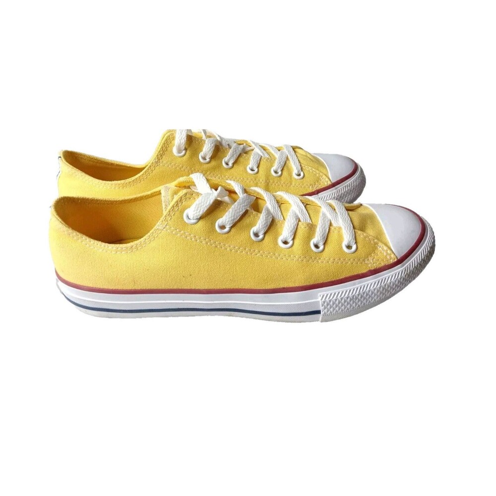 Converse Chuck Taylor All Star Low Top Yellow Sneakers Size 6 Junior Shoes